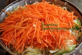 К капусте с курицей добавить свежую шинкованную морковь К капусте с курицей добавить свежую шинкованную морковь