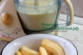 Кабачок, лук и картофель очистить от кожуры и измельчить Кабачок, лук и картофель очистить от кожуры и измельчить